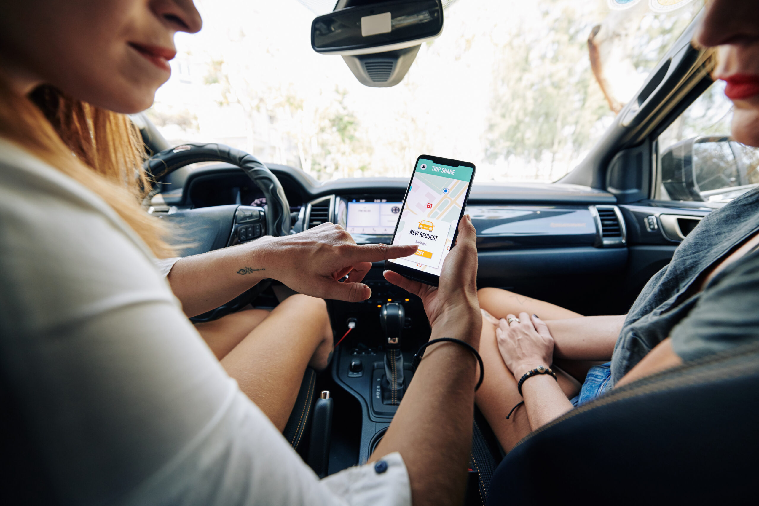 What is Car Sharing? People using an app to rent a vehicle for days, hours, or even minutes.