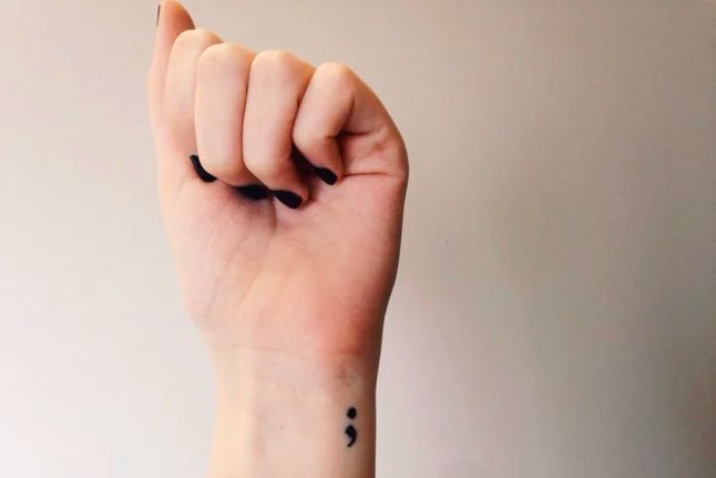 37 Unique Semicolon Tattoo Ideas and Placement