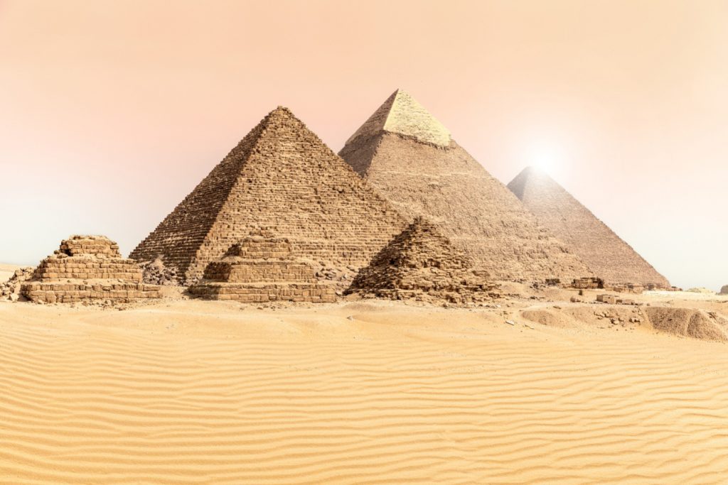Our ultimate travel bucket list: The Pyramids of Giza, Egypt.