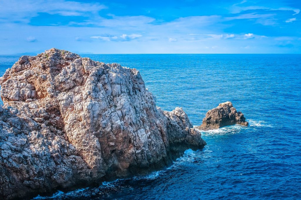 Playas de España en Invierno: Menorca, Baleareas.