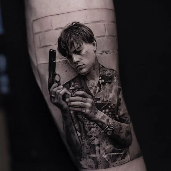 Portrait Tattoo Ideas: Inal Bersekov tattoos.