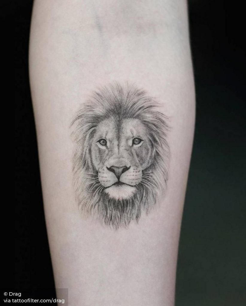 Portrait Tattoo Ideas: a minimalist portrait tattoo.