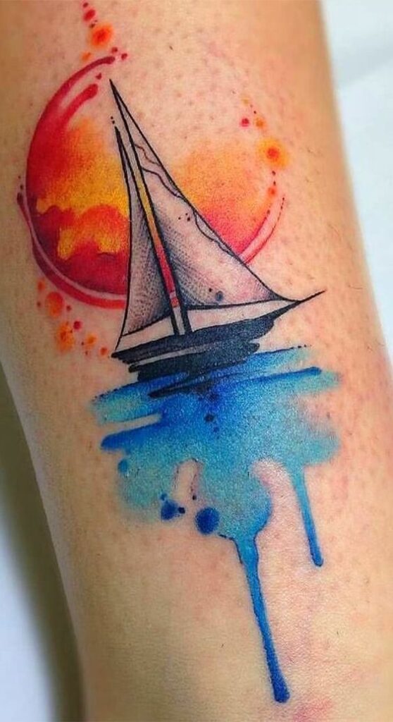 Watercolor tattoos are peace of art