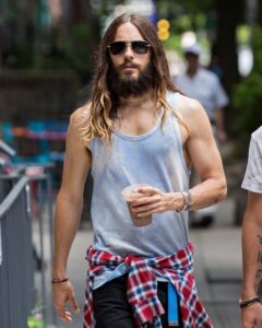 Guys with painted nails: Jared Leto.