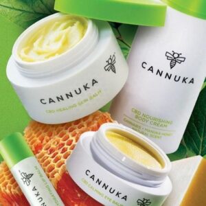 Organic skin-care products with cannabis: Cannuka Nourishing Body Cream.