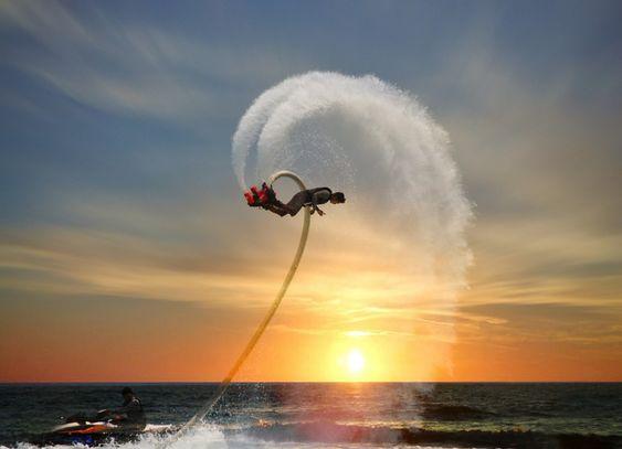 Reise nach Dubai: Flyboarding in Dubai.