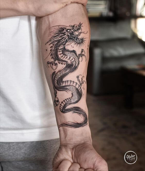 Yakuza Dragons  Tatyou Removable Tattoos