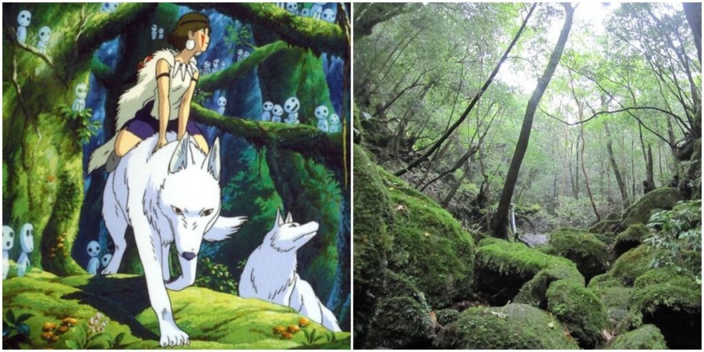 Real-life anime places in Japan: Princess Mononoke