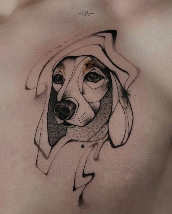 Abstract tattoo of your pet