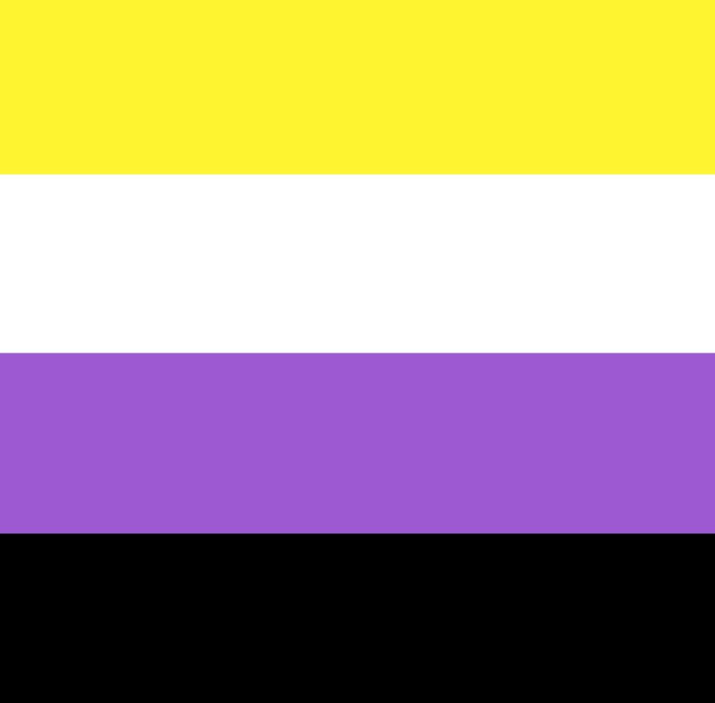 Bandera no binaria de la Comunidad LGBT