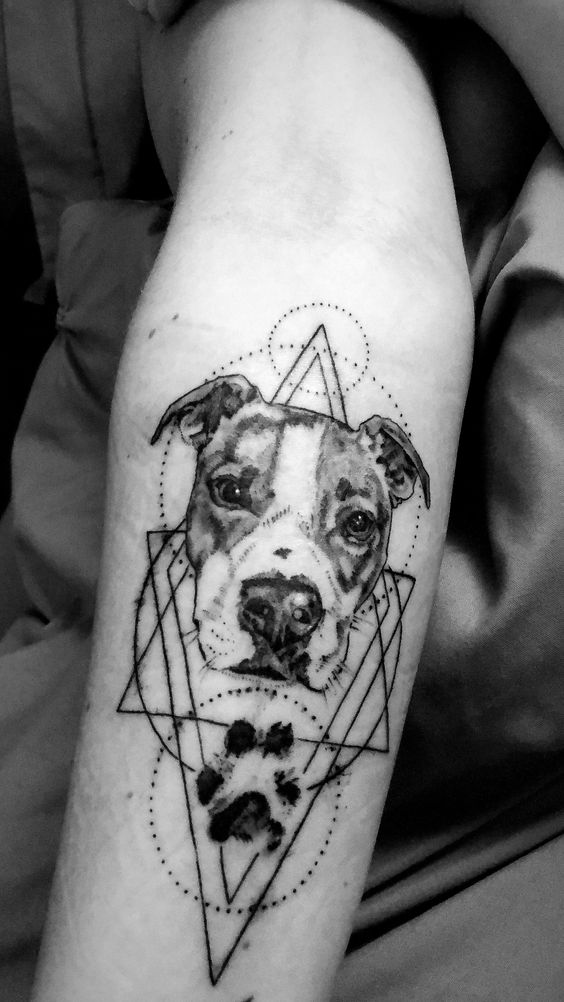 geometric tattoo of your pet