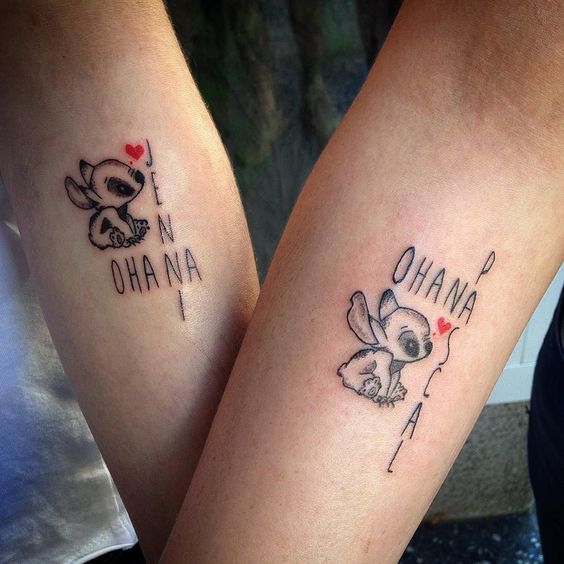 ohana design idea tattoo for bestfriends