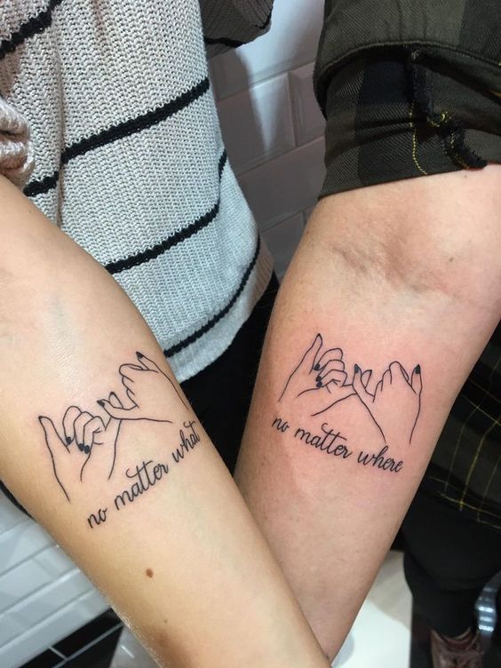 pincky promise tattoo idea for bestfriends