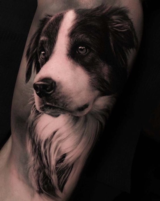 Get a portrait tattoo of your dog