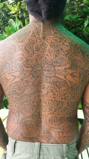 Hand poke tattoo: Tatau type from Polynesia.