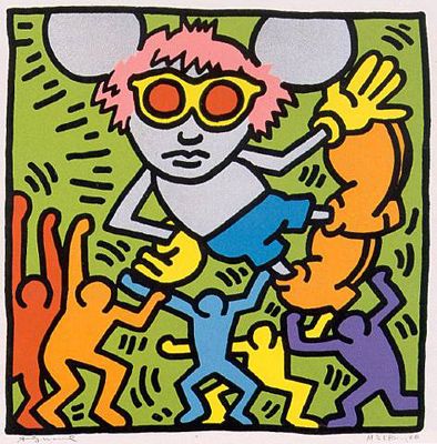 Keith Haring: obras: Andy Mouse, 1986