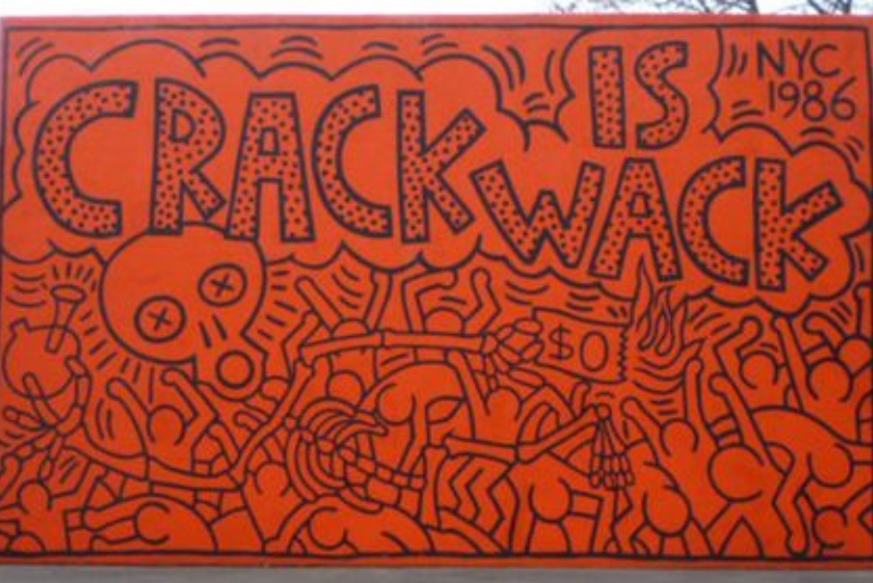 Keith Haring: works: Crack is Wack, 1986
