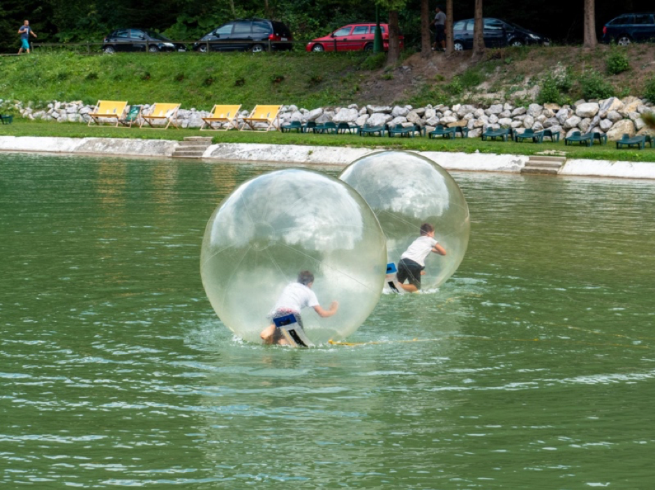 Feel like rolling down a hill in a giant ball? Try zorbing