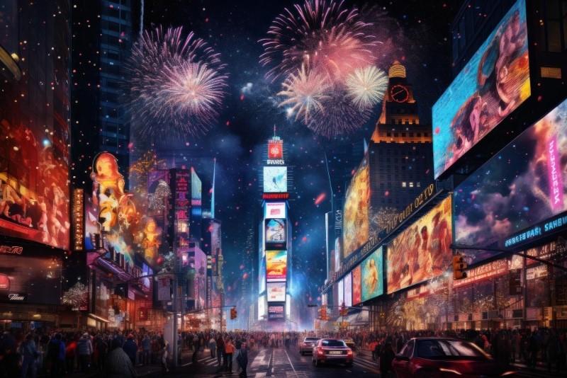 Enjoy the Times Square New Year's Eve!