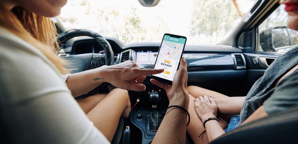 What is Car Sharing? People using an app to rent a vehicle for days, hours, or even minutes.