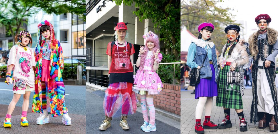 Harajuku Mode: Alles, was du über diesen Stil wissen musst. Mädchen und Jungen im Harajuku-Stil.