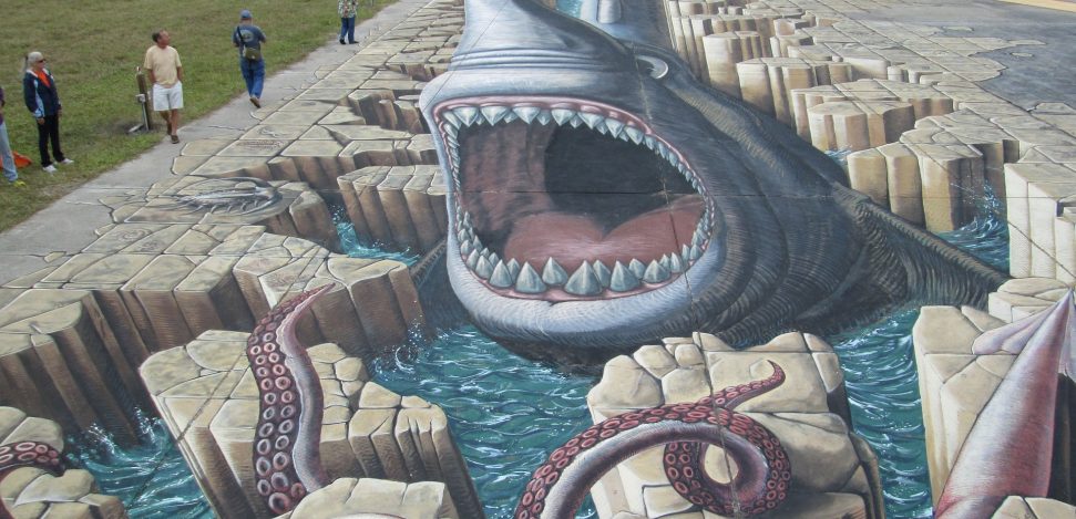 3d sidewalk art optical illusion