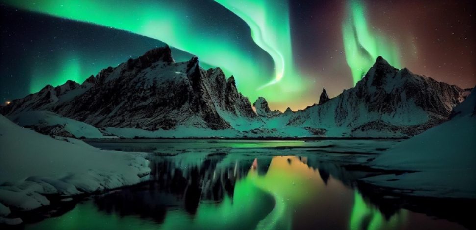 Luzes do Norte no Alasca: a aurora boreal